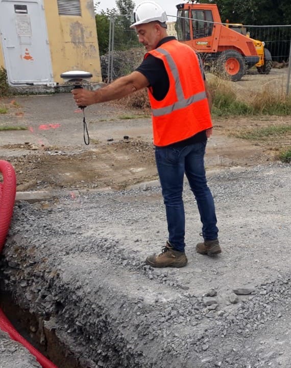 Chantier de la Routière des Pyrénées équipé de FOUILLES 3D